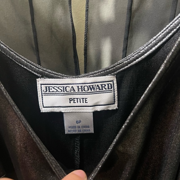 Jessica Howard sheer dress with slip - Picture 3 of 4